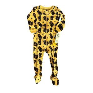 UPS New Yellow Infant Footed Sleeper Pajamas 12-18 Months Cotton Blend